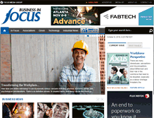 Tablet Screenshot of businessinfocusmagazine.com